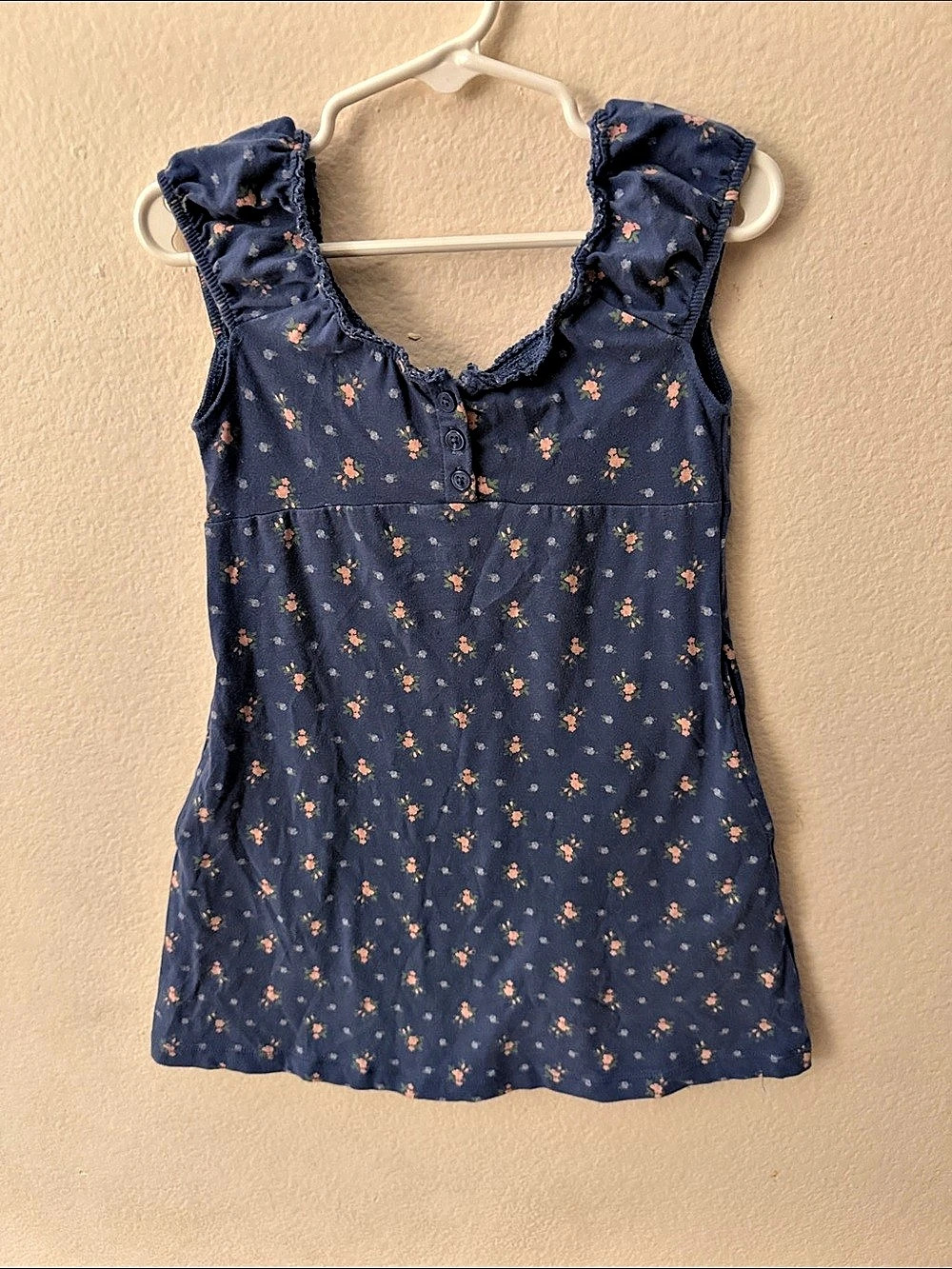 Old Navy Floral Girl Dress in Blue Size XS(5)
